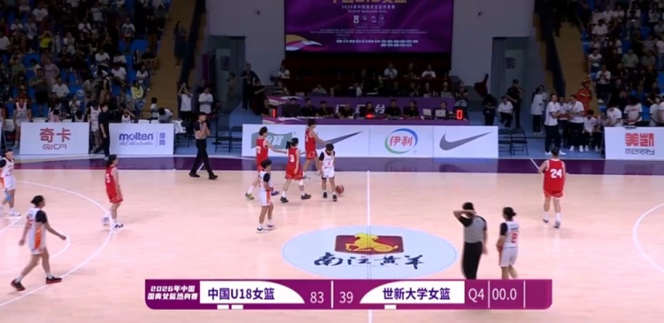 热身赛中国U18女篮83-39大胜世新大学 全场压制对手 热身赛中国U18女篮83-39大胜世新大学 全场压制对手