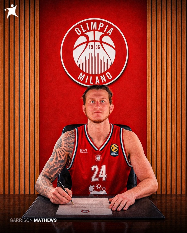 前NBA侧翼马修斯1+1合同加盟米兰奥林匹亚 前NBA侧翼马修斯1+1合同加盟米兰奥林匹亚